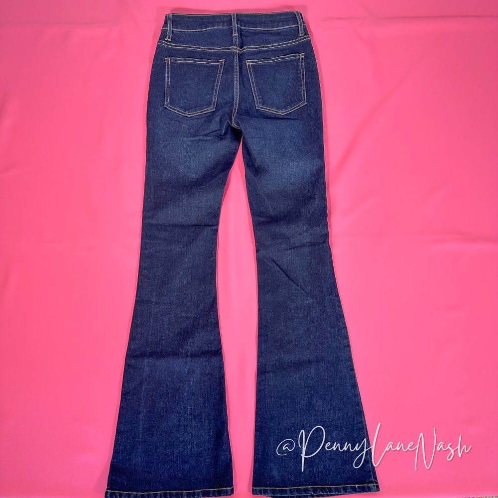 Harper Heritage Mid Rise Flare Patch Pockets Jeans - Picture 7 of 9